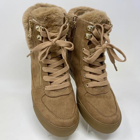 Guess Dustyn Wedge Hidden Heel Sneakers Womens 9 1/2 Professional106.9=S1497 - Picture 5 of 13
